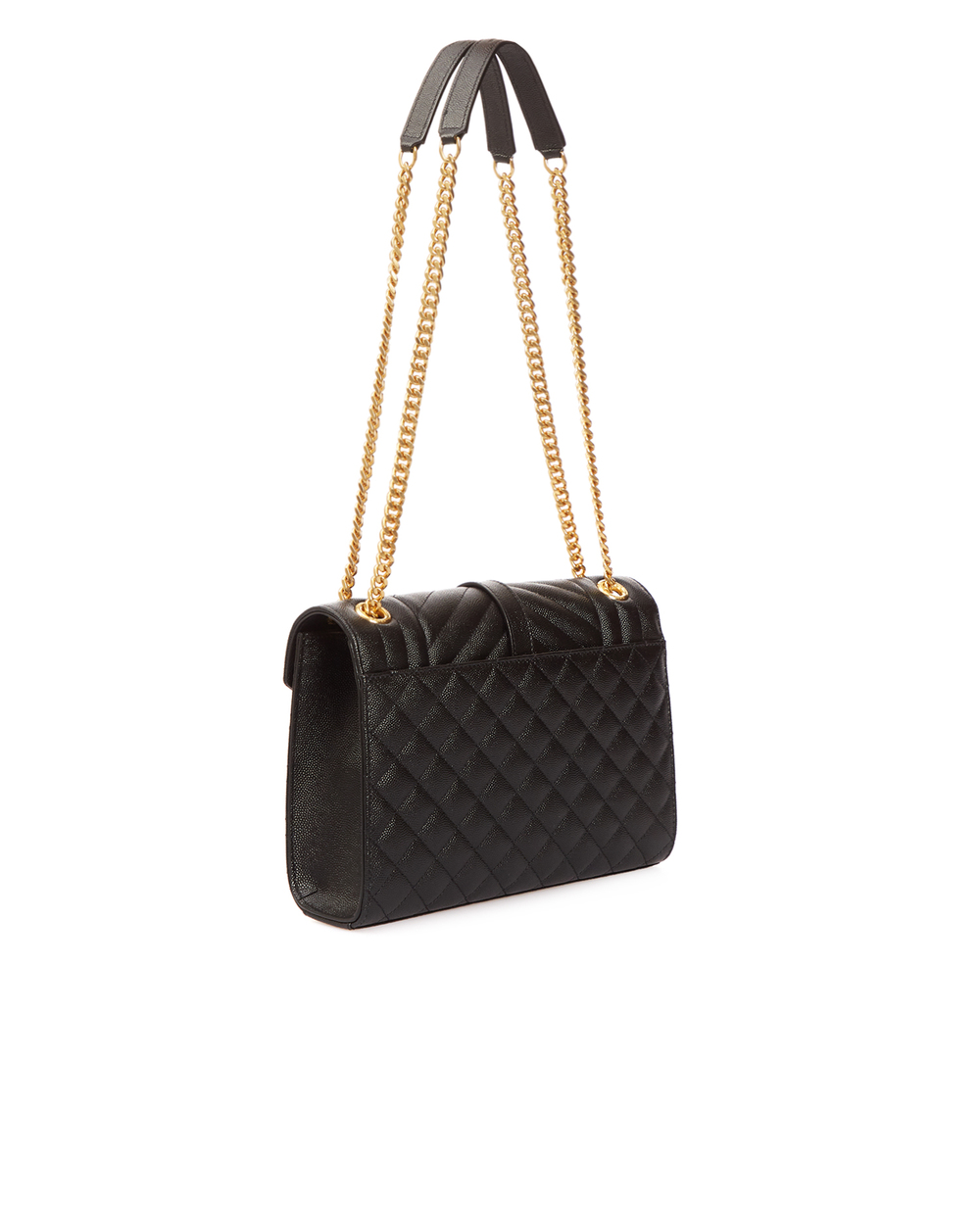 Шкіряна сумка Envelope Medium Saint Laurent 600185-BOW91-, чорний колір • Купити в інтернет-магазині Kameron