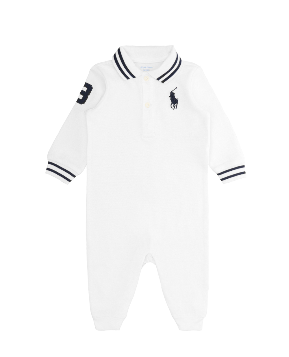 Детский человечек Polo Ralph Lauren Kids 320702711007, белый цвет • Купить в интернет-магазине Kameron