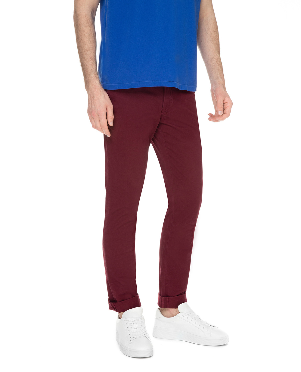 Чиносы Stretch Slim Fit Polo Ralph Lauren 710704176016, бордовый цвет • Купить в интернет-магазине Kameron