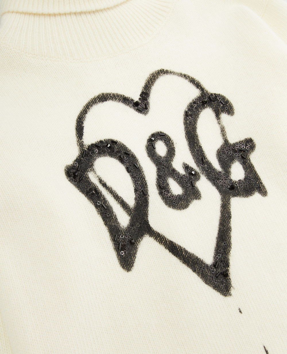 Дитячий вовняний светр Dolce&Gabbana Kids L5KWF6-JBVK4-S, білий колір • Купити в інтернет-магазині Kameron