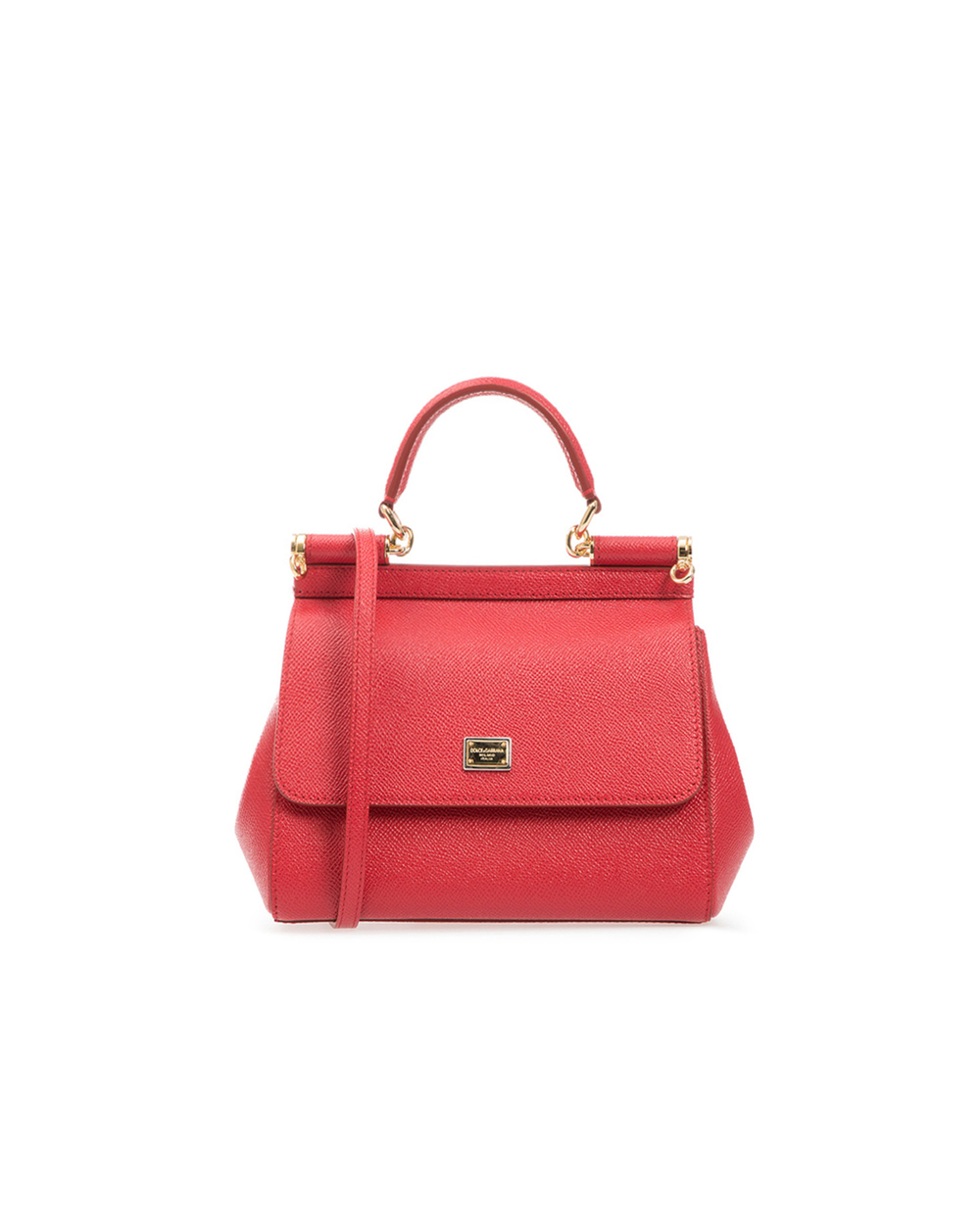 Шкіряна сумка Sicily Medium Dolce&Gabbana BB6003-A1001, красный колір • Купити в інтернет-магазині Kameron