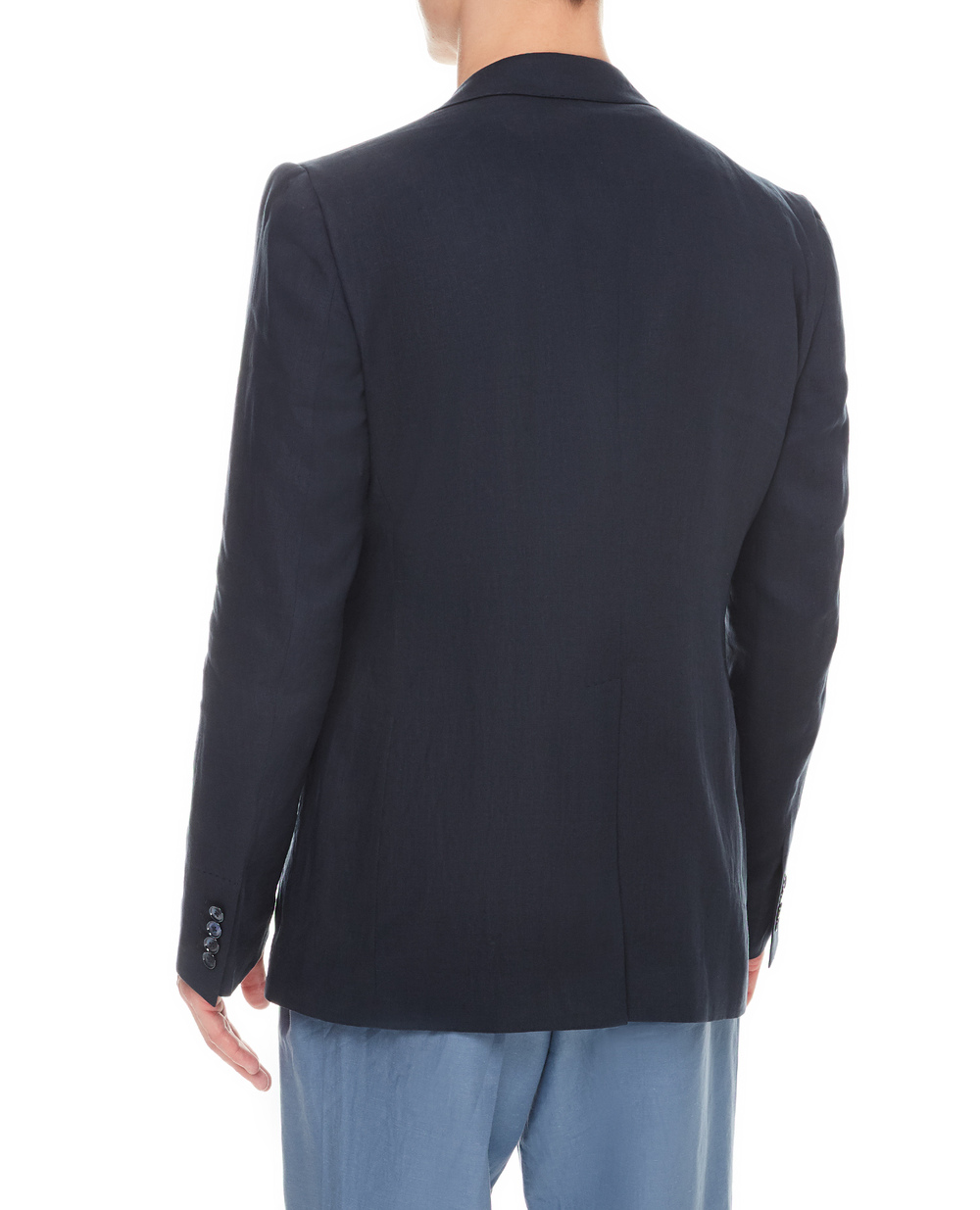 Лляний піджак Dolce&Gabbana G2PJ5T-FU4IK, темно синій колір • Купити в інтернет-магазині Kameron