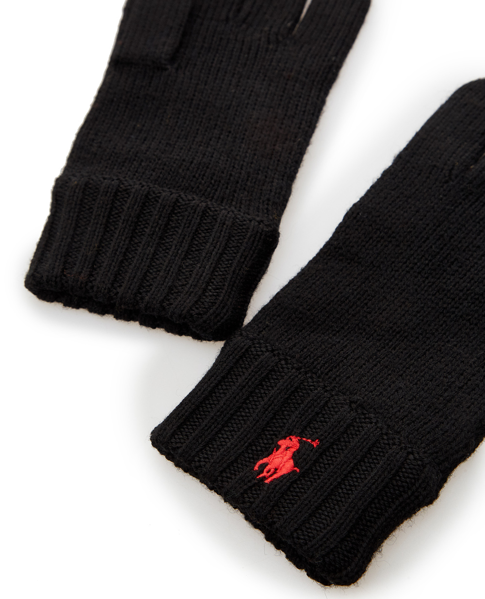 Детские шерстяные перчатки Polo Ralph Lauren Kids 323879736001, черный цвет • Купить в интернет-магазине Kameron