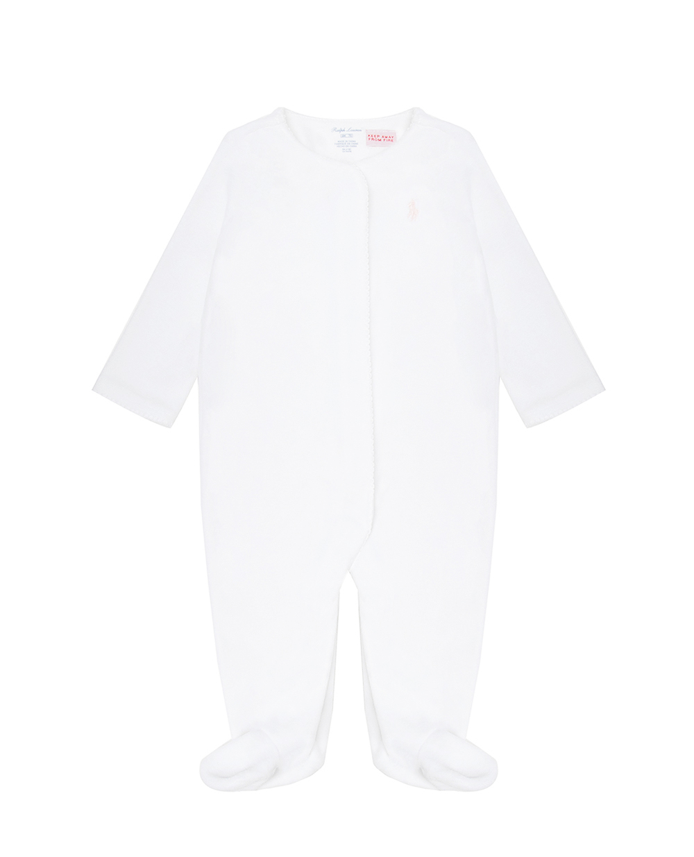 Человечек Polo Ralph Lauren Kids 310701318003, белый цвет • Купить в интернет-магазине Kameron