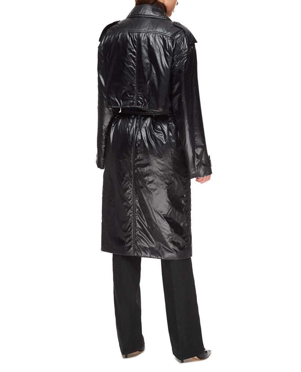 Тренч Saint Laurent 711494-Y5F65, чорний колір • Купити в інтернет-магазині Kameron