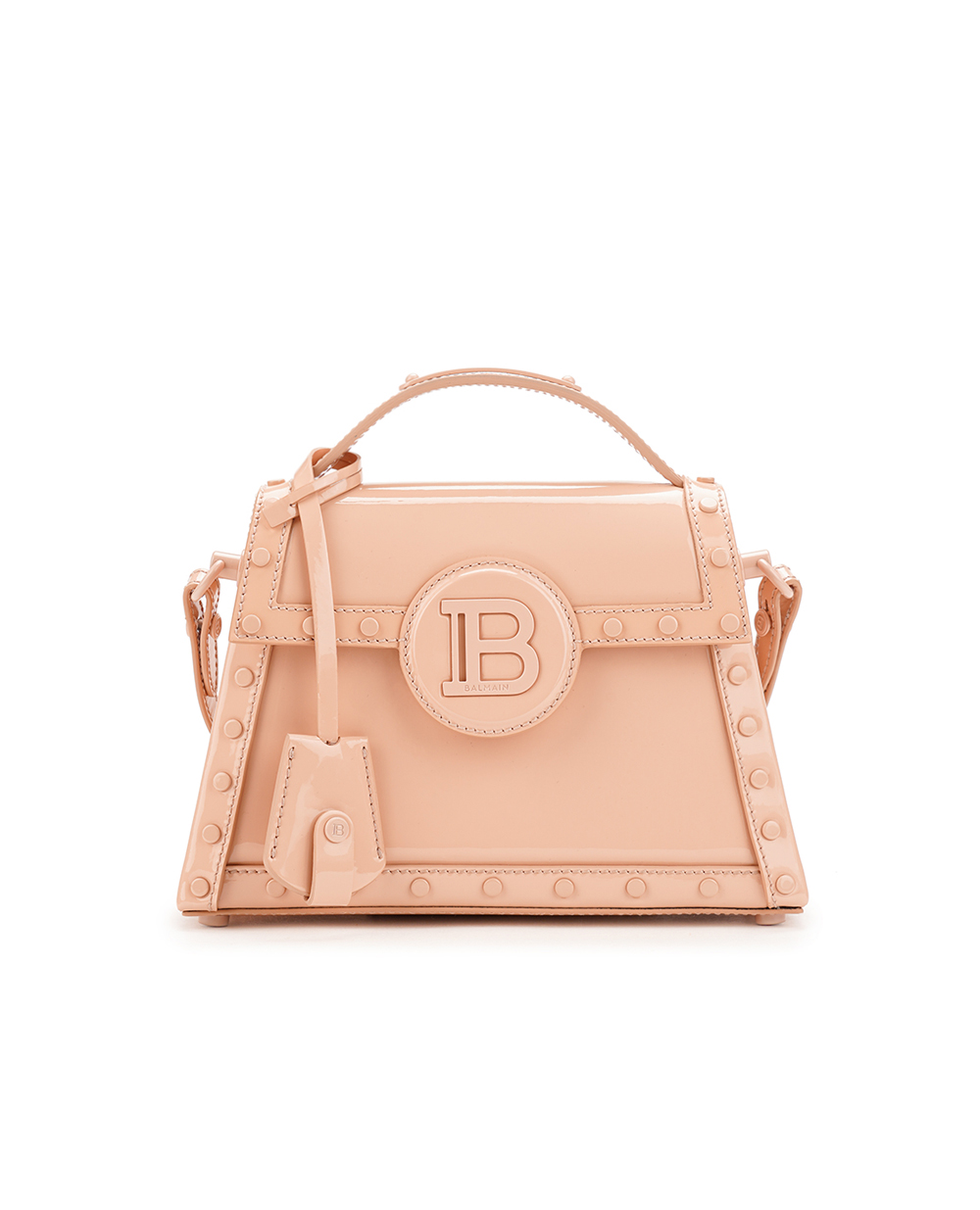 Кожаная сумка B-Buzz Dynasty Balmain CN1DB868LVRL, пудровый цвет • Купить в интернет-магазине Kameron