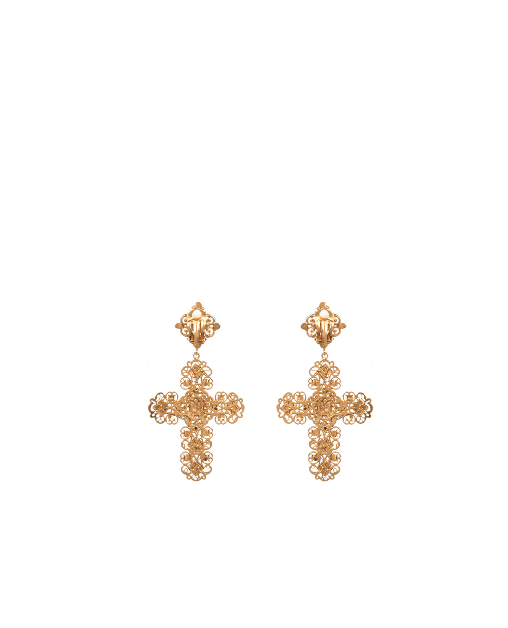 Клипсы Dolce&Gabbana WEM8S2-W1111, золотой цвет • Купить в интернет-магазине Kameron