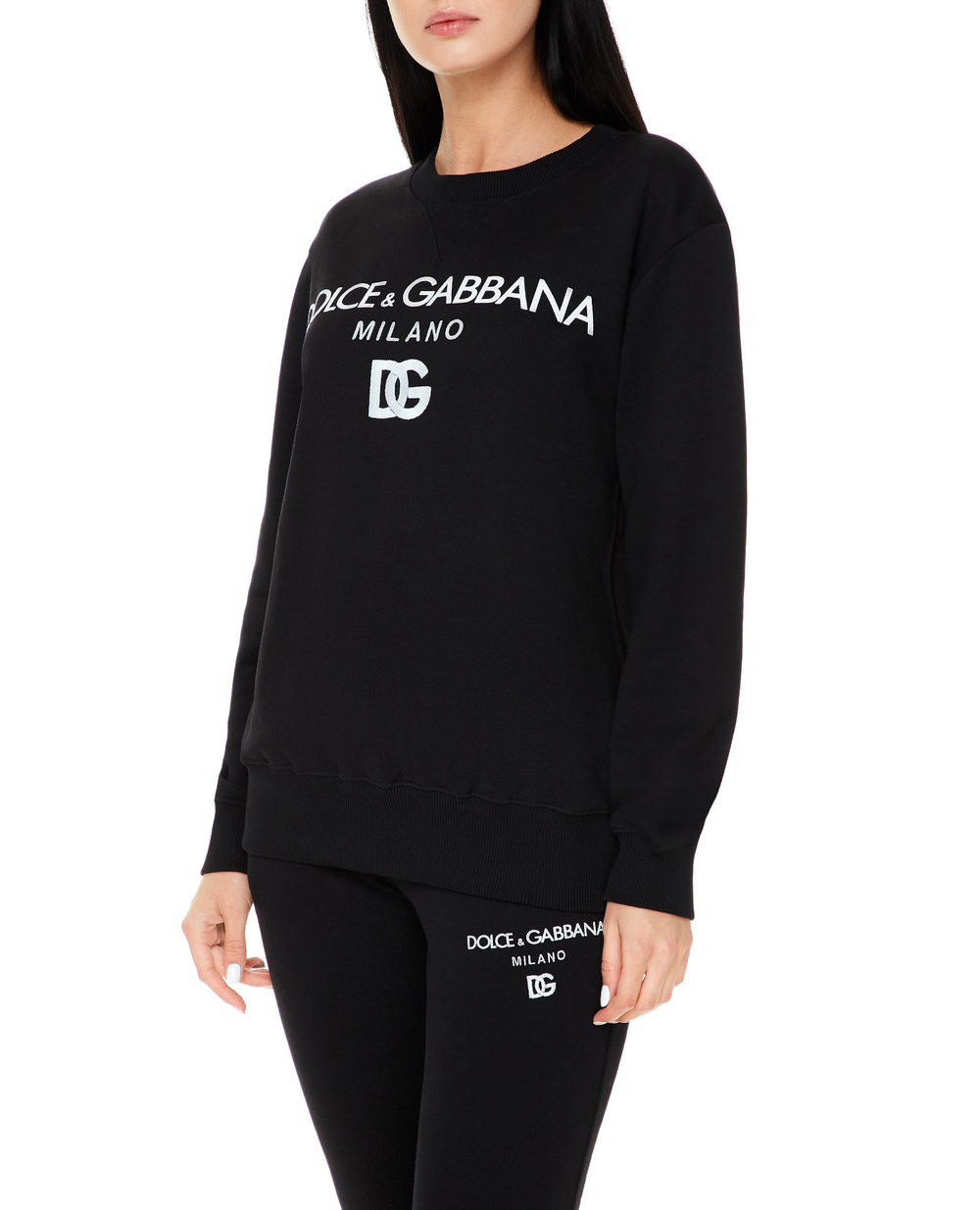 Світшот Dolce&Gabbana F9I50Z-G7XJQ, чорний колір • Купити в інтернет-магазині Kameron