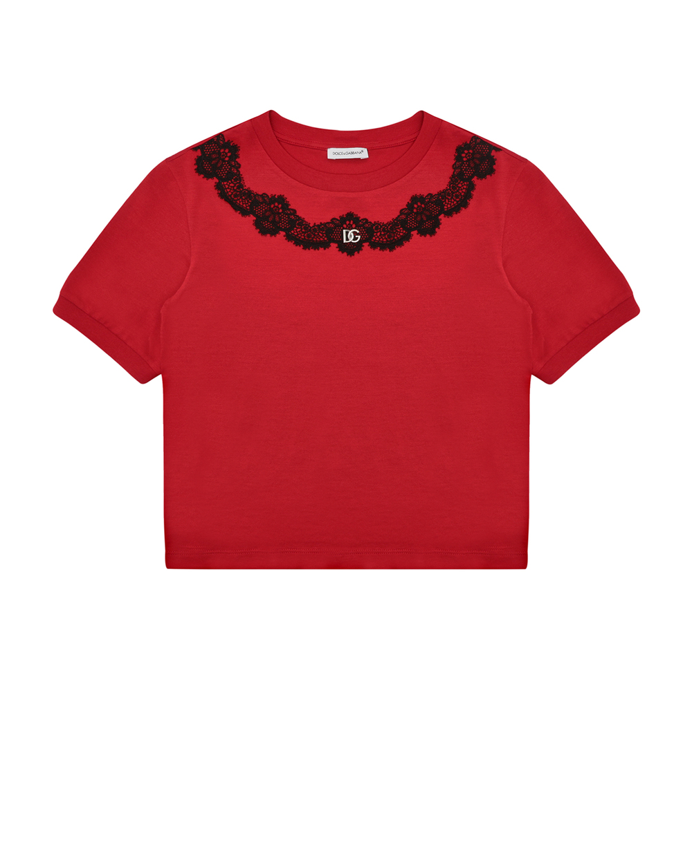 Детская футболка Dolce&Gabbana Kids L5JTKY-G7I4N-S, красный цвет • Купить в интернет-магазине Kameron