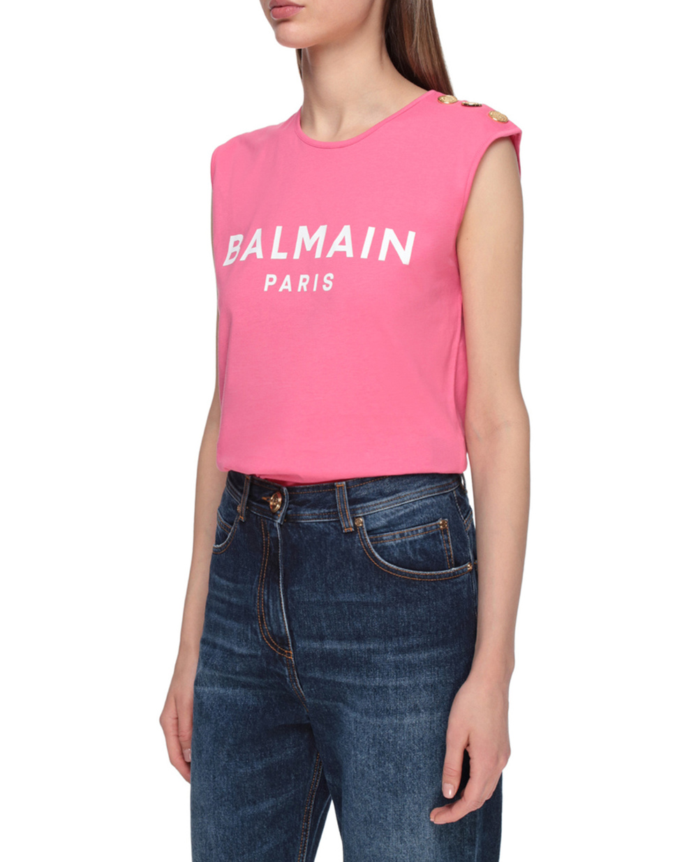 Топ Balmain VF11000B001, розовый цвет • Купить в интернет-магазине Kameron