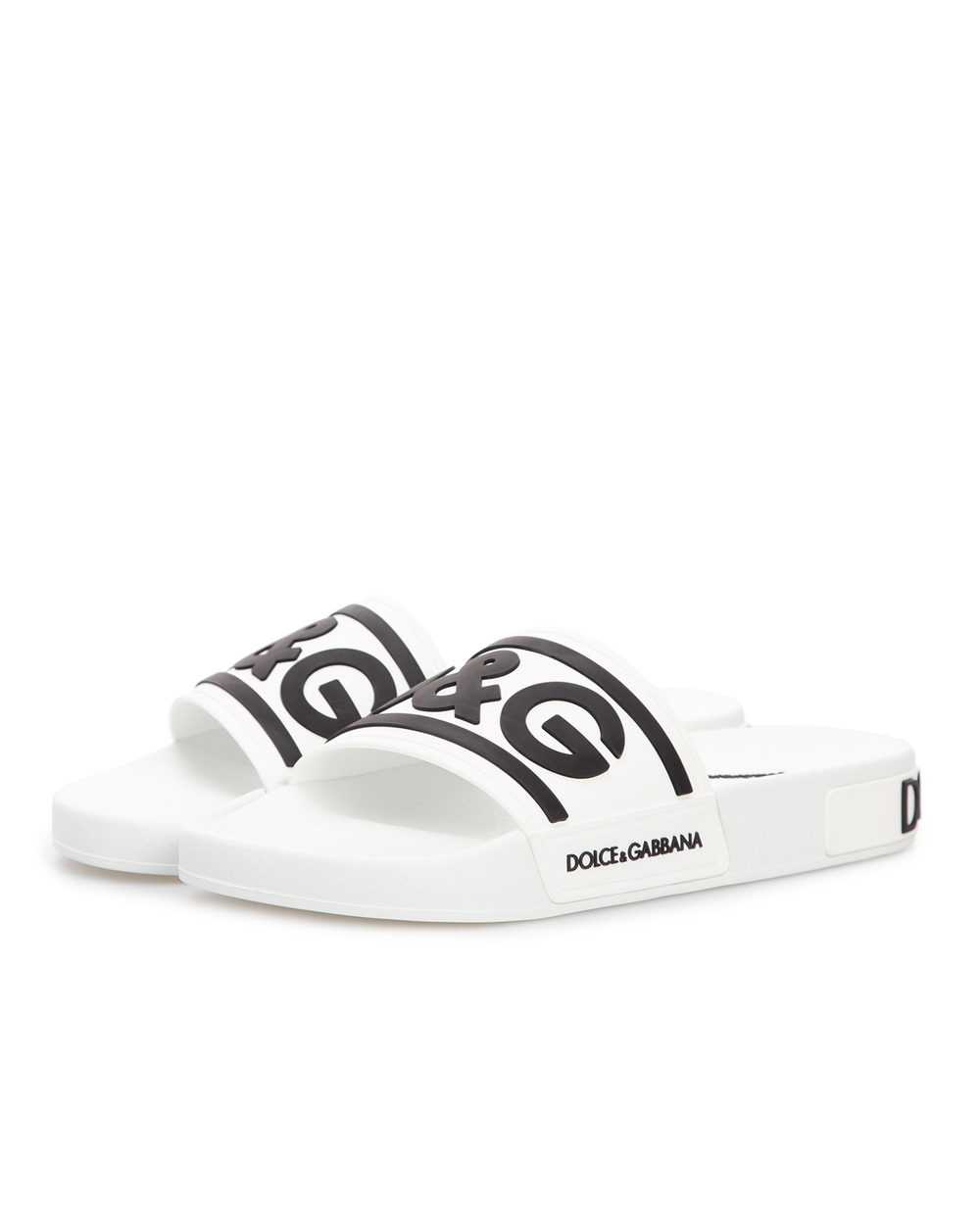 Слайдери Dolce&Gabbana CW1991-AQ858, білий колір • Купити в інтернет-магазині Kameron