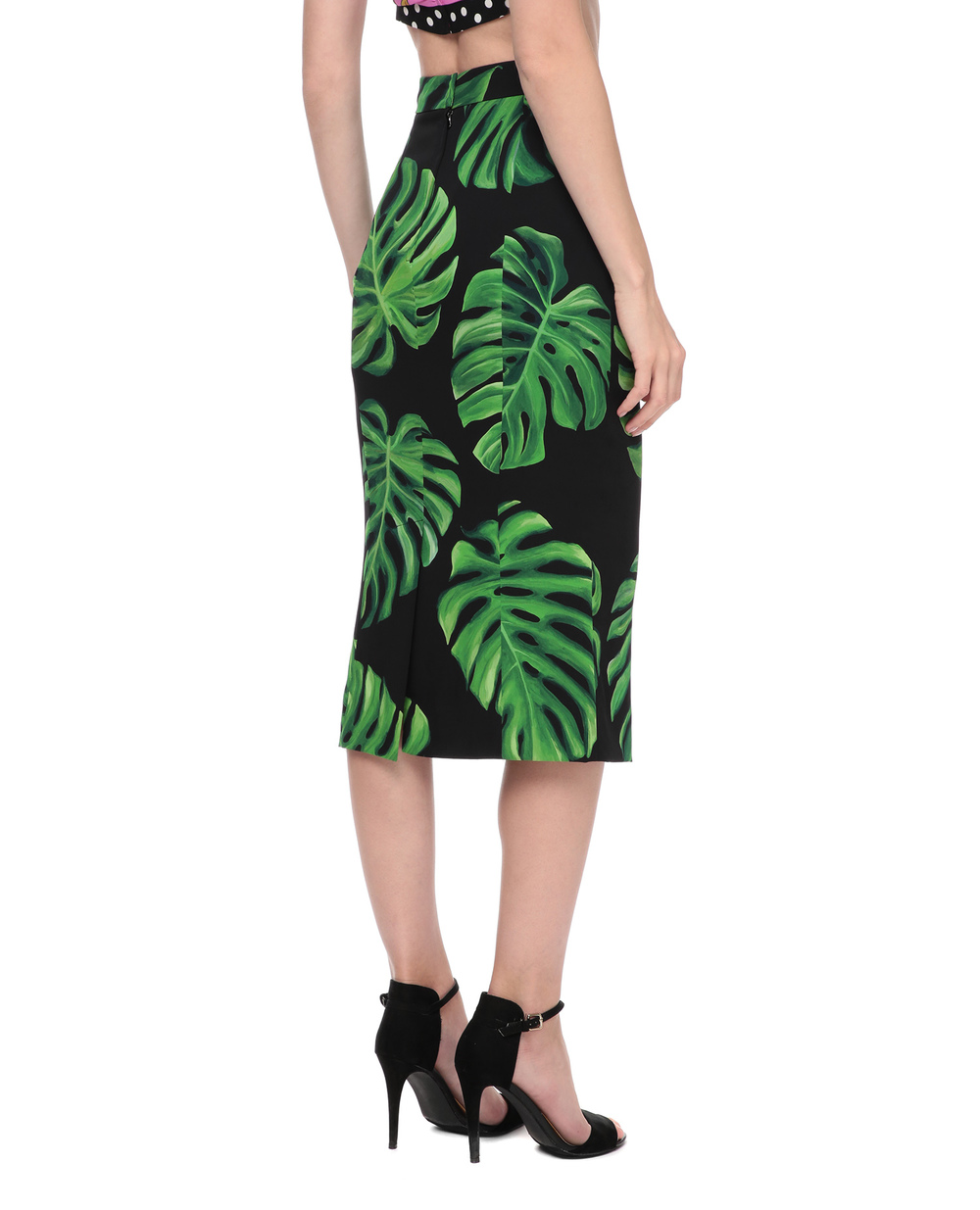 Шелковая юбка Dolce&Gabbana F4BUOT-FSA0C, разноцветный цвет • Купить в интернет-магазине Kameron