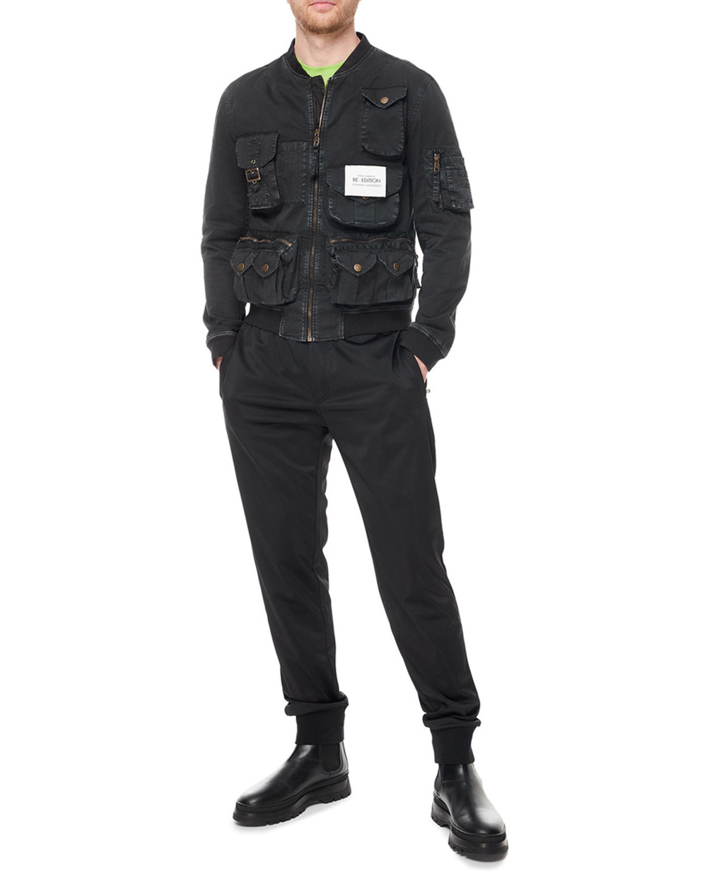Джинсовая куртка Dolce&Gabbana G9AHFT-GG065, черный цвет • Купить в интернет-магазине Kameron