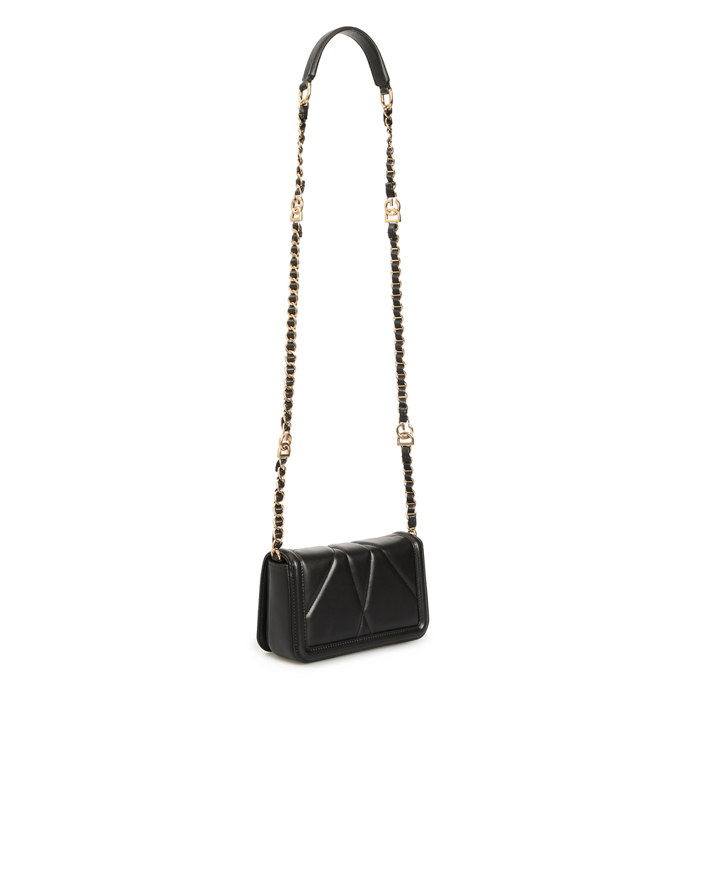 Кожаная сумка Devotion Dolce&Gabbana BB6991-AQ448, черный цвет • Купить в интернет-магазине Kameron