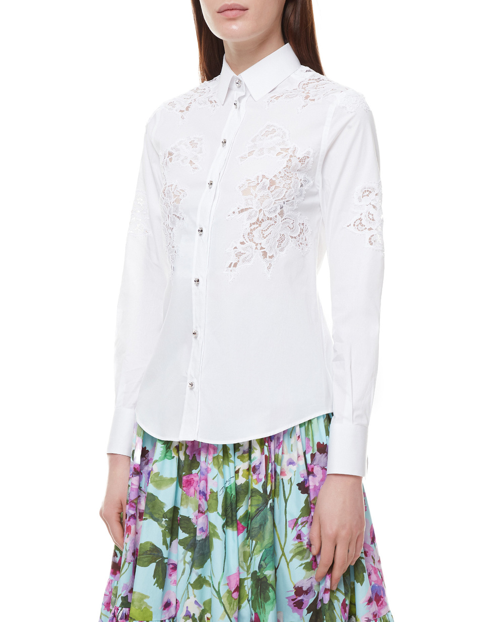 Сорочка Dolce&Gabbana F5K35Z-FUEAJ, білий колір • Купити в інтернет-магазині Kameron