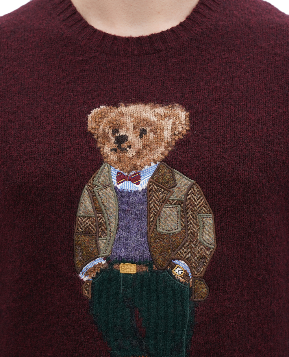 Свитер Polo Bear Polo Ralph Lauren 710918804001, бордовый цвет • Купить в интернет-магазине Kameron
