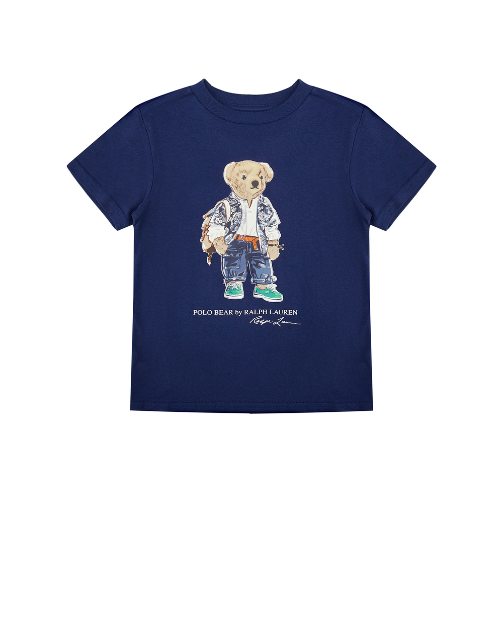 Детская футболка Polo Bear Polo Ralph Lauren Kids 322853828018, синий цвет • Купить в интернет-магазине Kameron