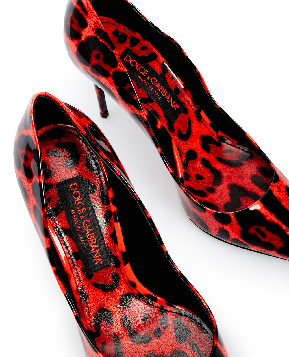 Шкіряні човники Cardinale Dolce&Gabbana CD1657-AQ512, красный колір • Купити в інтернет-магазині Kameron
