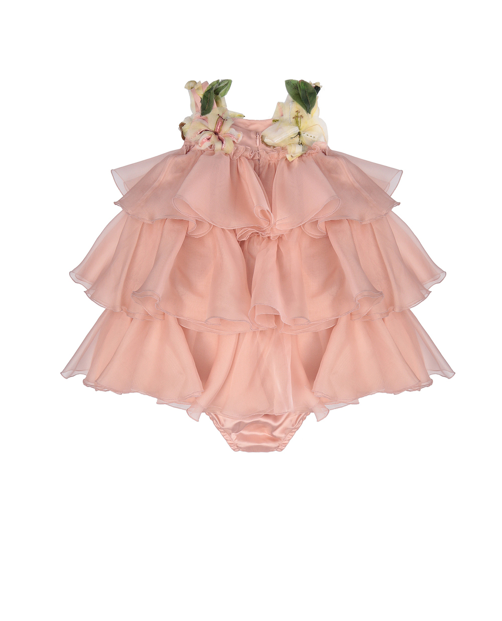 Шелковое платье Dolce&Gabbana Kids L21DR6-FU1BU, розовый цвет • Купить в интернет-магазине Kameron