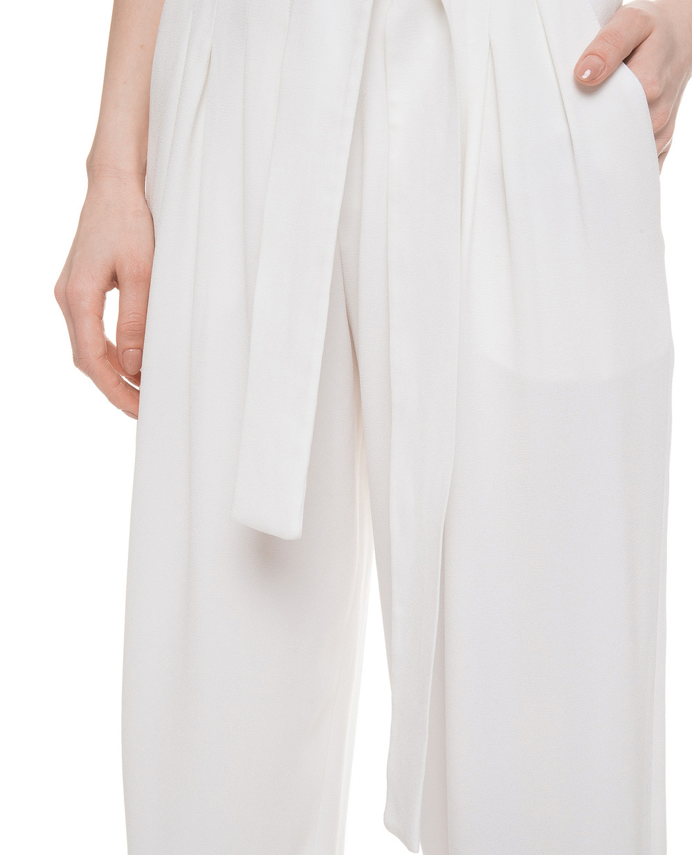 Штани Balmain RF05332207D, білий колір • Купити в інтернет-магазині Kameron
