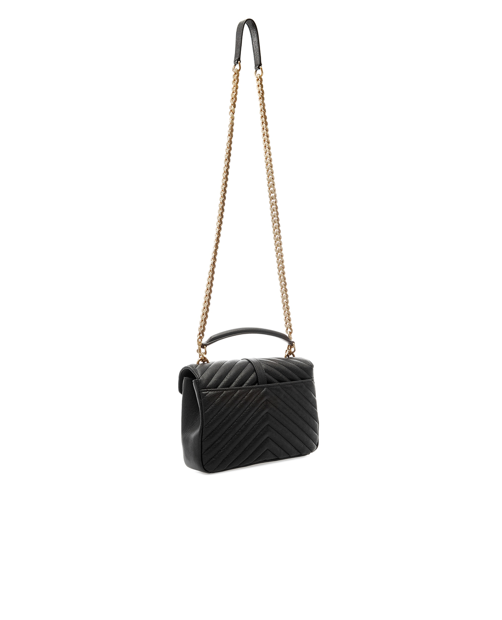 Шкіряна сумка College Medium Saint Laurent 600279-BRM07-, чорний колір • Купити в інтернет-магазині Kameron