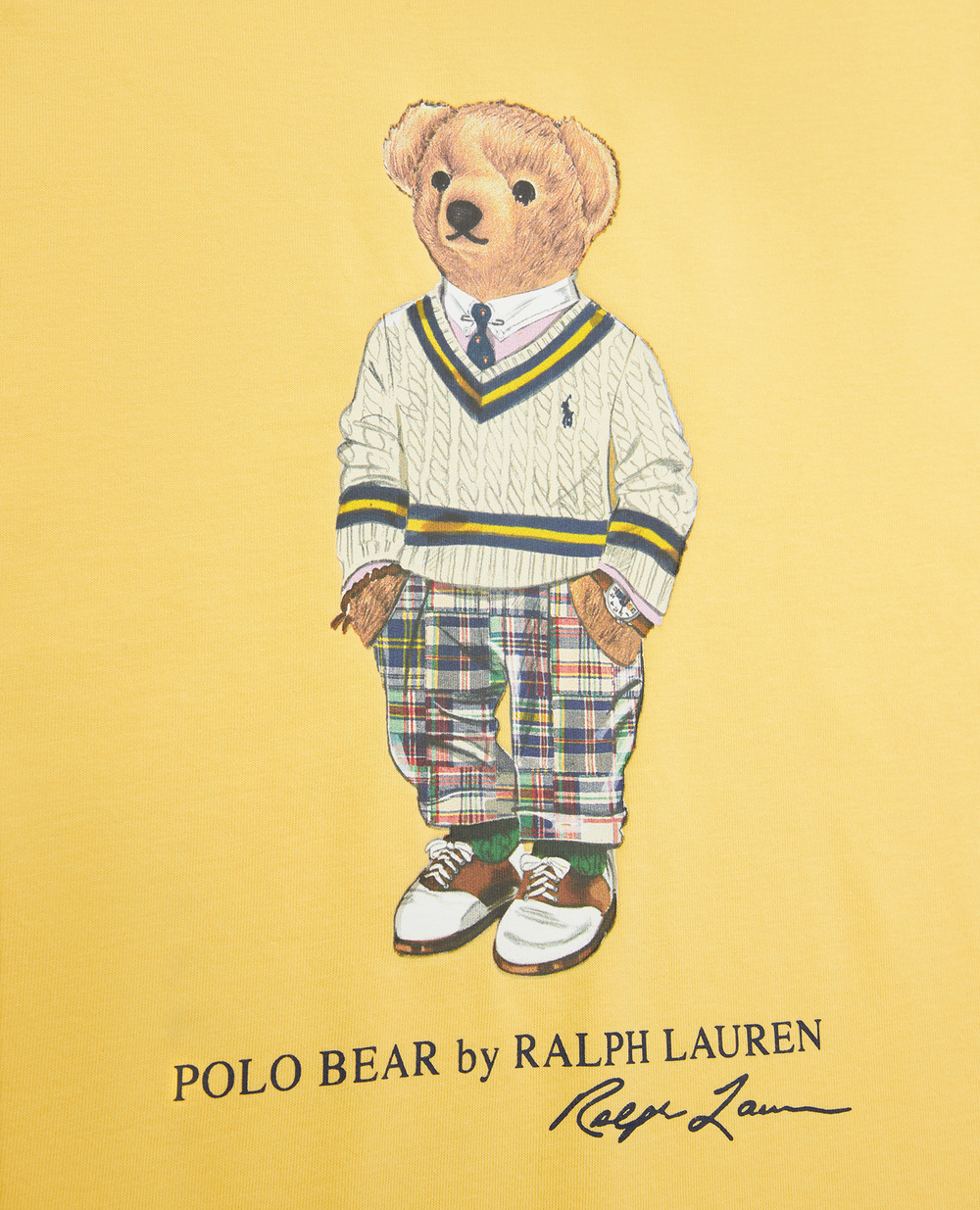 Детская футболка Polo Bear Polo Ralph Lauren Kids 321853828016, желтый цвет • Купить в интернет-магазине Kameron