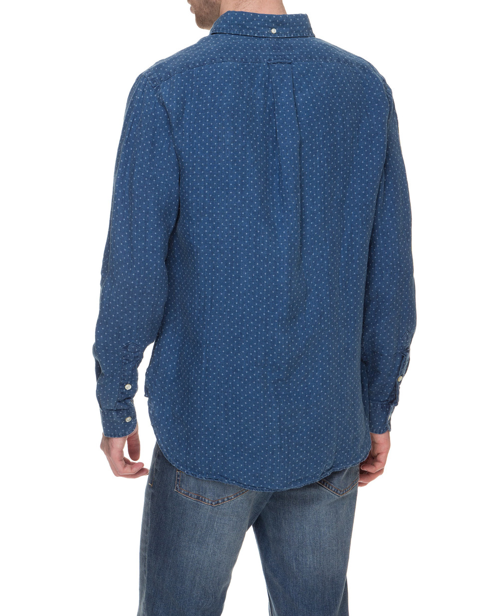 Льняная рубашка Polo Ralph Lauren 710742745001, синий цвет • Купить в интернет-магазине Kameron