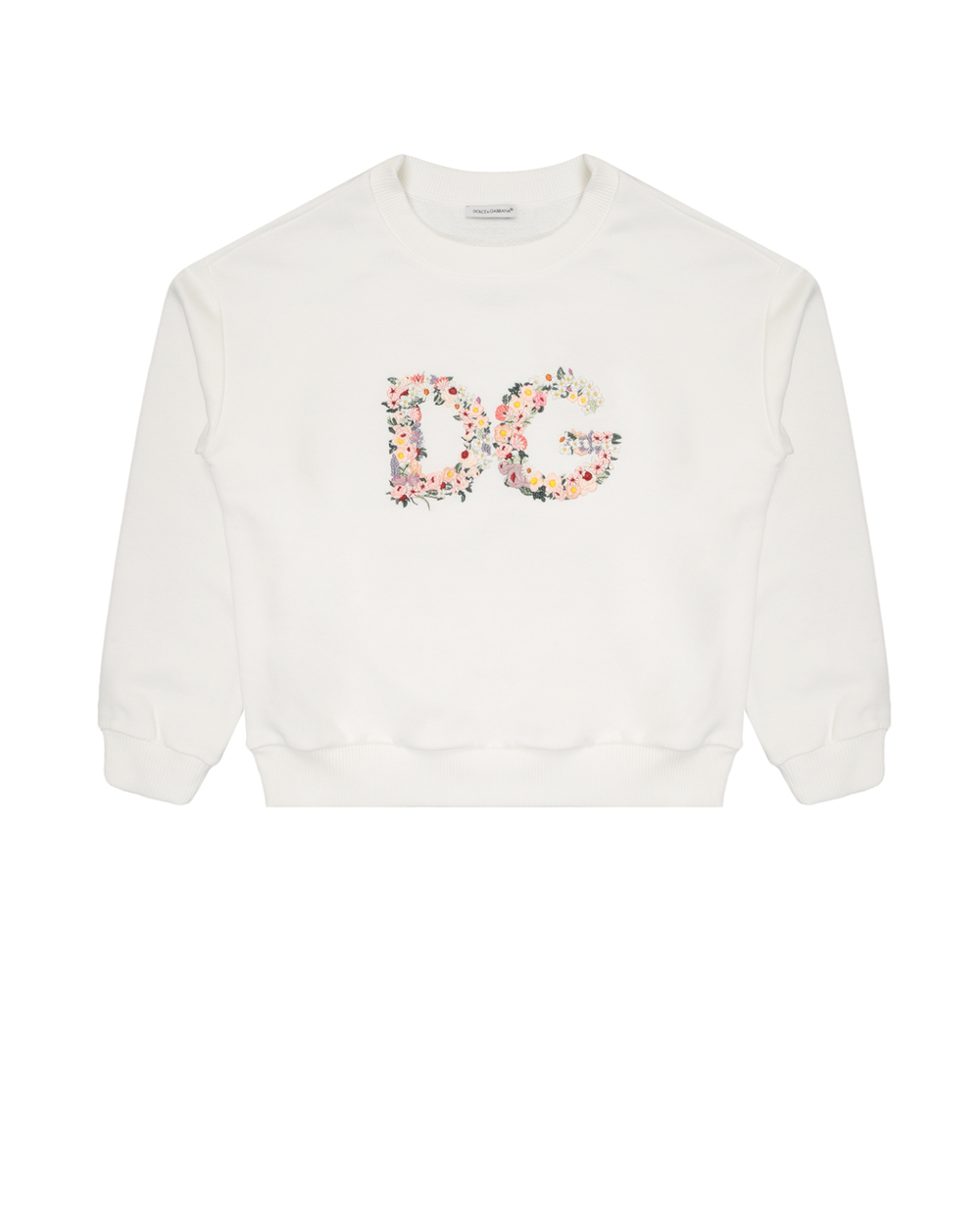 Світшот Dolce&Gabbana Kids L5JW3B-G7XMP-S, білий колір • Купити в інтернет-магазині Kameron