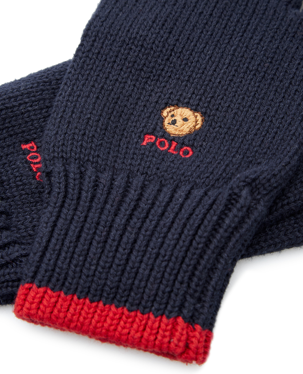 Дитячі рукавички Polo Ralph Lauren Kids 323817528001, синій колір • Купити в інтернет-магазині Kameron