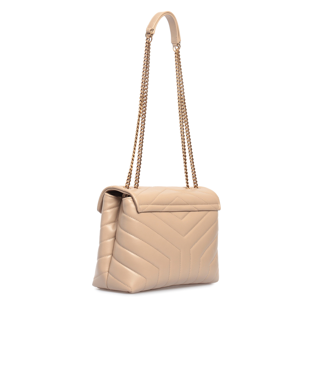 Кожаная сумка Loulou Small Saint Laurent 494699-DV727-, пудровый цвет • Купить в интернет-магазине Kameron