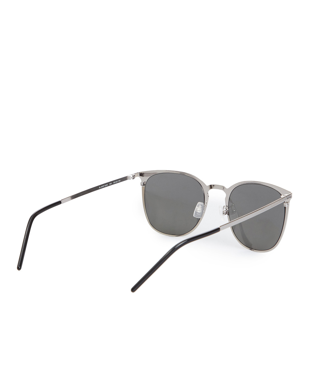 Солнцезащитные очки Saint Laurent SL 445/F SLIM-004, серебряный цвет • Купить в интернет-магазине Kameron