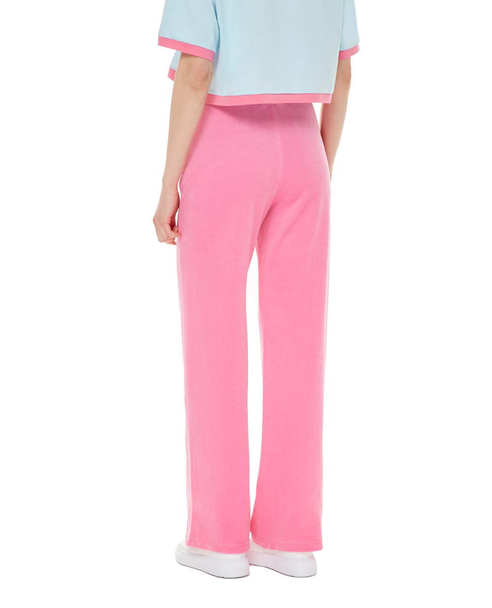 Велюровые спортивные брюки Balmain XF2OB01066JB, розовый цвет • Купить в интернет-магазине Kameron