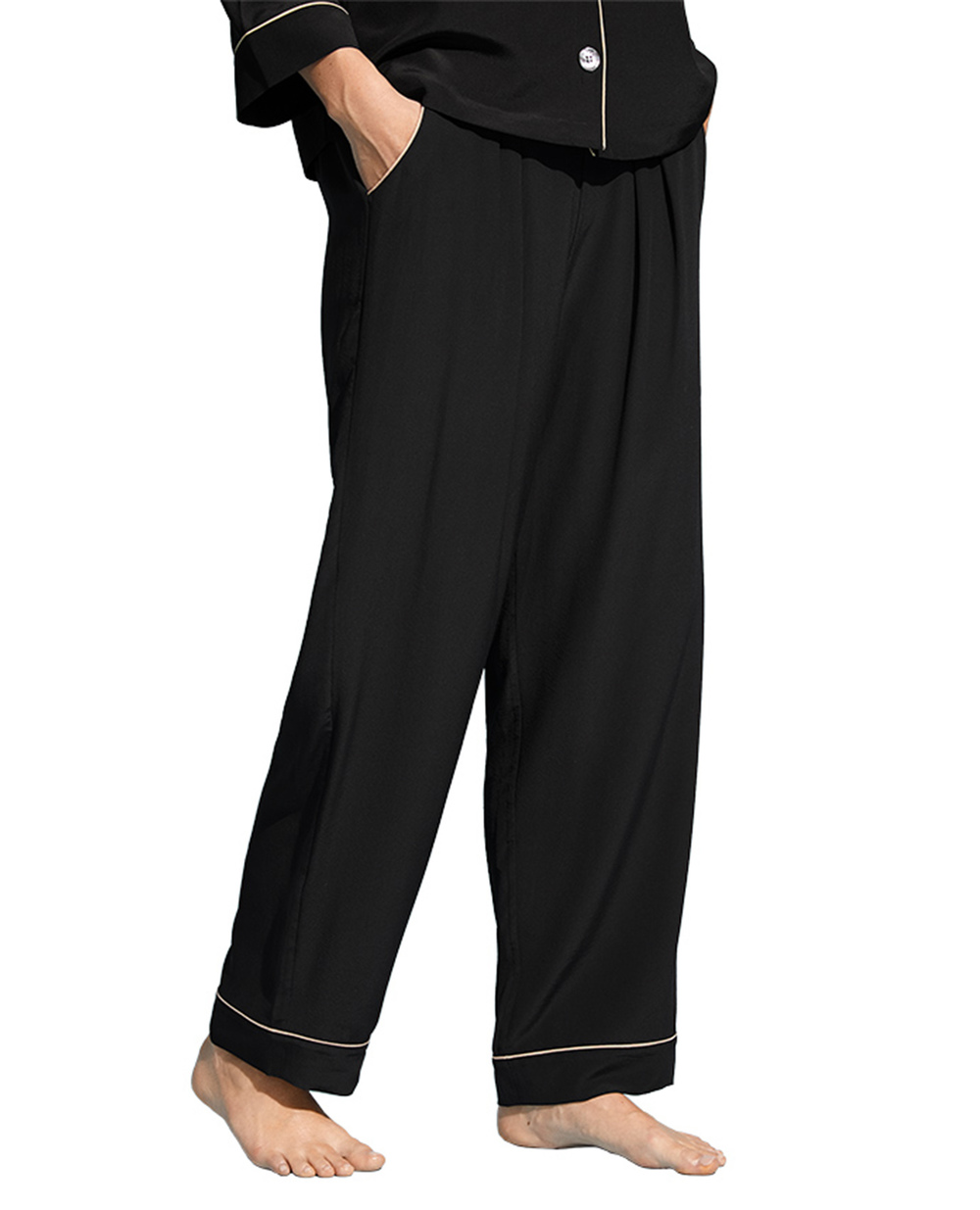 Шелковые брюки CAPITAINE ERES 232112, черный цвет • Купить в интернет-магазине Kameron