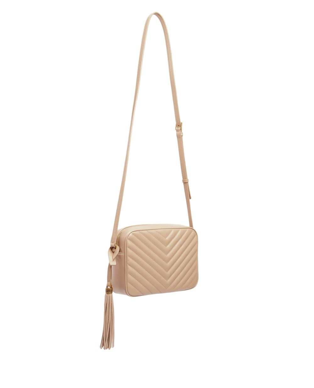 Кожаная сумка Lou Saint Laurent 612544-DV707, бежевый цвет • Купить в интернет-магазине Kameron