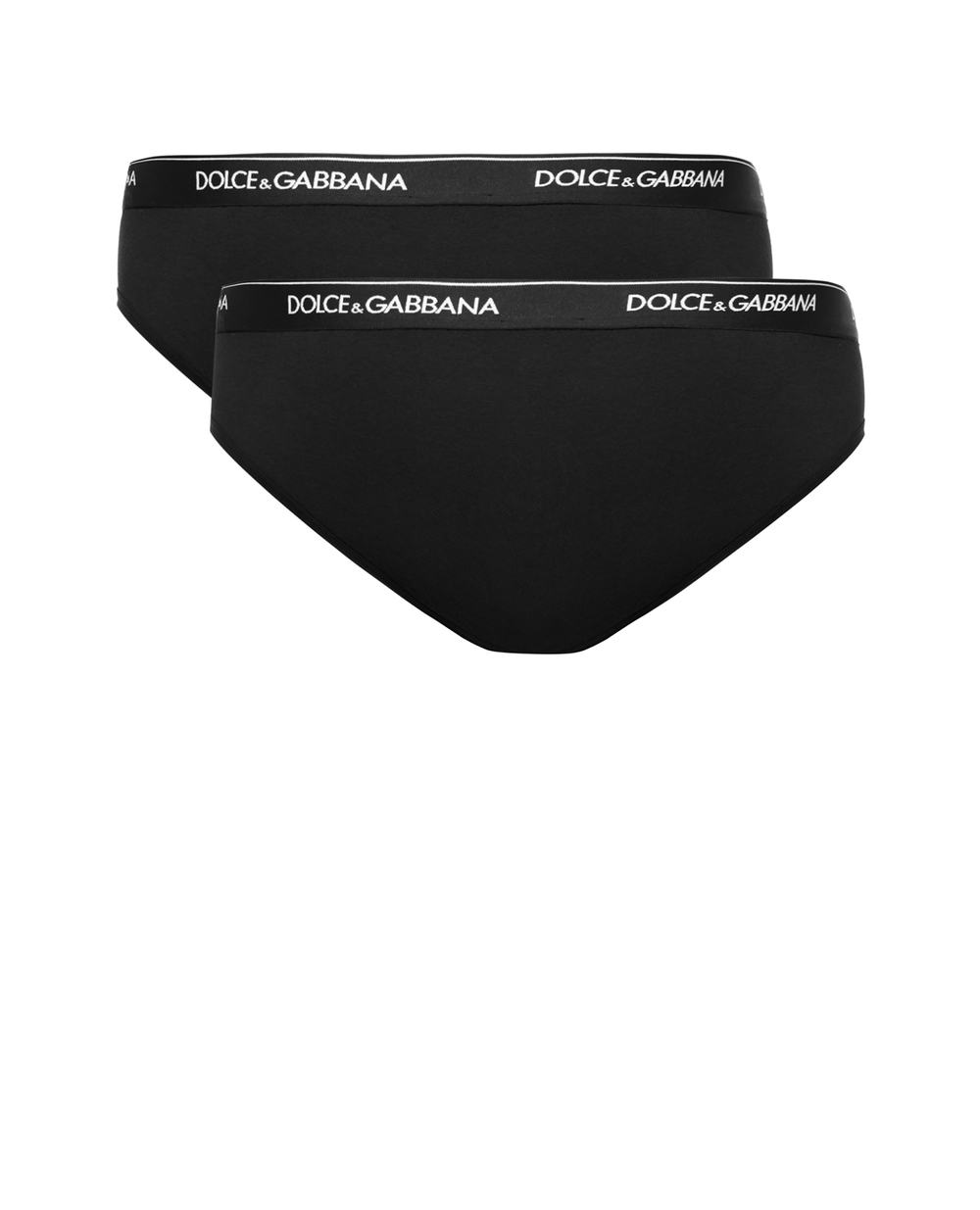 Слипы (2 шт) Dolce&Gabbana M9C03J-FUGIW, черный цвет • Купить в интернет-магазине Kameron