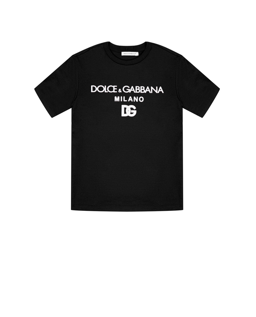 Футболка Dolce&Gabbana Kids L4JTEY-G7CD8-B, чорний колір • Купити в інтернет-магазині Kameron