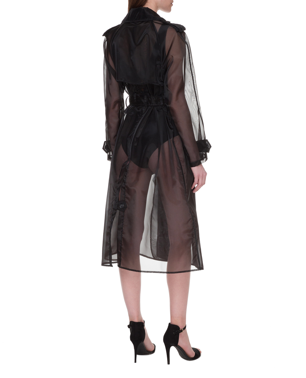 Тренч Dolce&Gabbana F0Z59T-FUMG9, чорний колір • Купити в інтернет-магазині Kameron