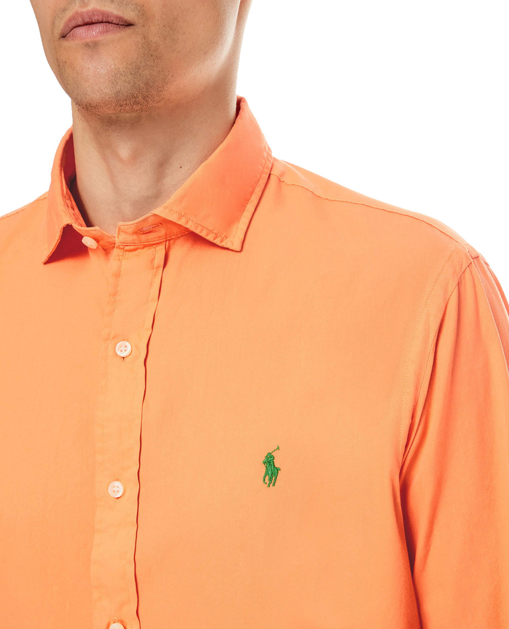 Рубашка Polo Ralph Lauren 710829423010, оранжевый цвет • Купить в интернет-магазине Kameron