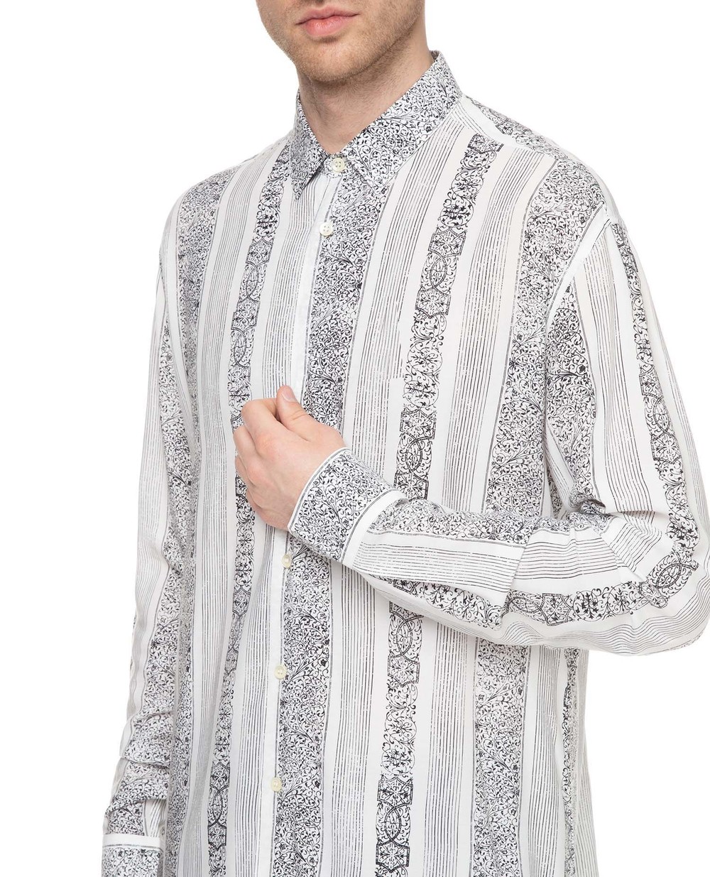 Рубашка Saint Laurent 499211-Y325S, белый цвет • Купить в интернет-магазине Kameron