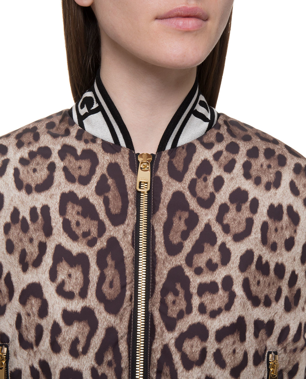 Бомбер Dolce&Gabbana F9E25T-HSMW8, коричневий колір • Купити в інтернет-магазині Kameron