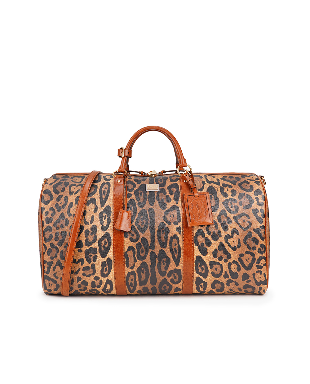 Шкіряна сумка Crespo Medium Dolce&Gabbana BB2206-AW384, коричневий колір • Купити в інтернет-магазині Kameron