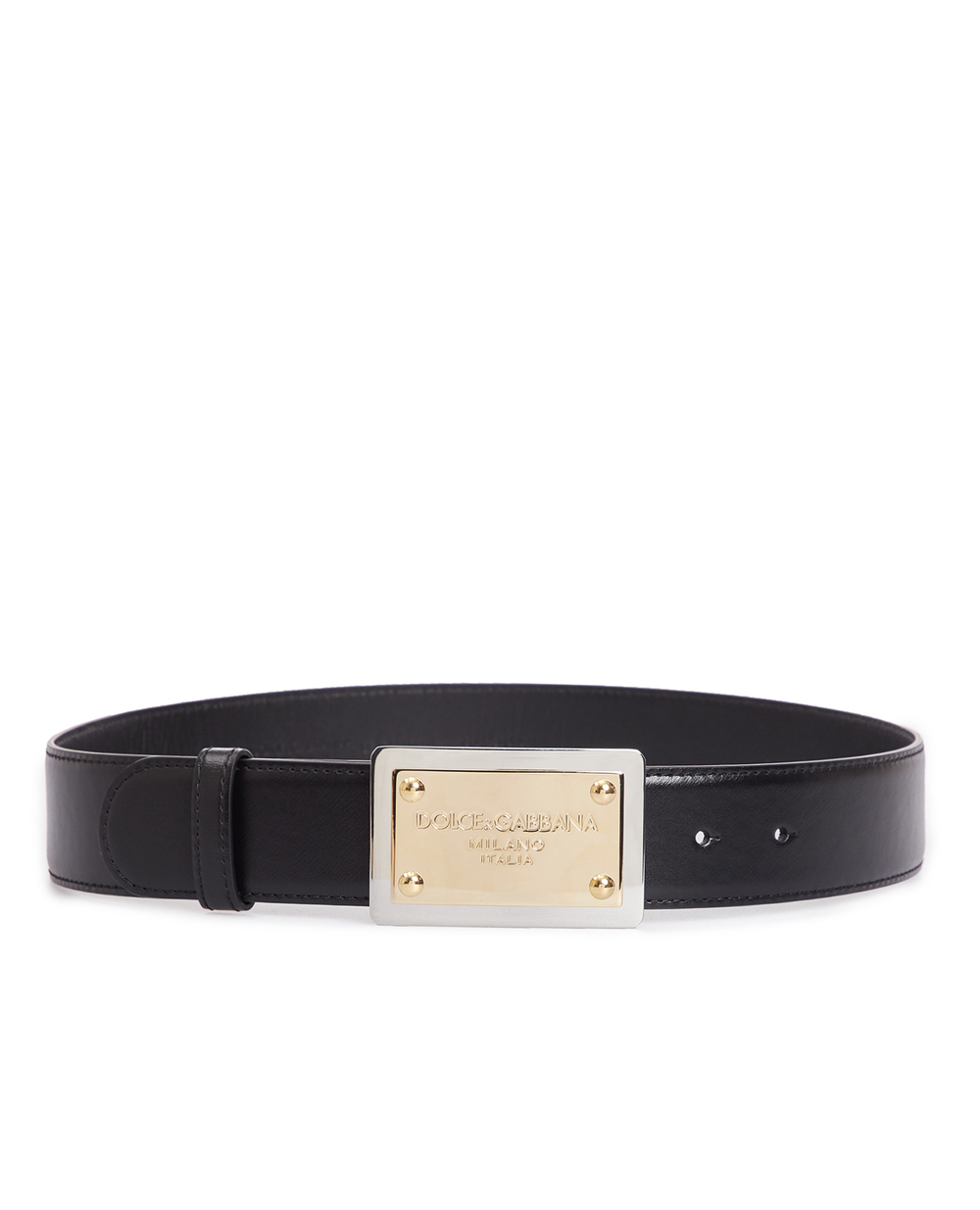 Шкіряний ремінь Dolce&Gabbana BE1547-AD986, чорний колір • Купити в інтернет-магазині Kameron