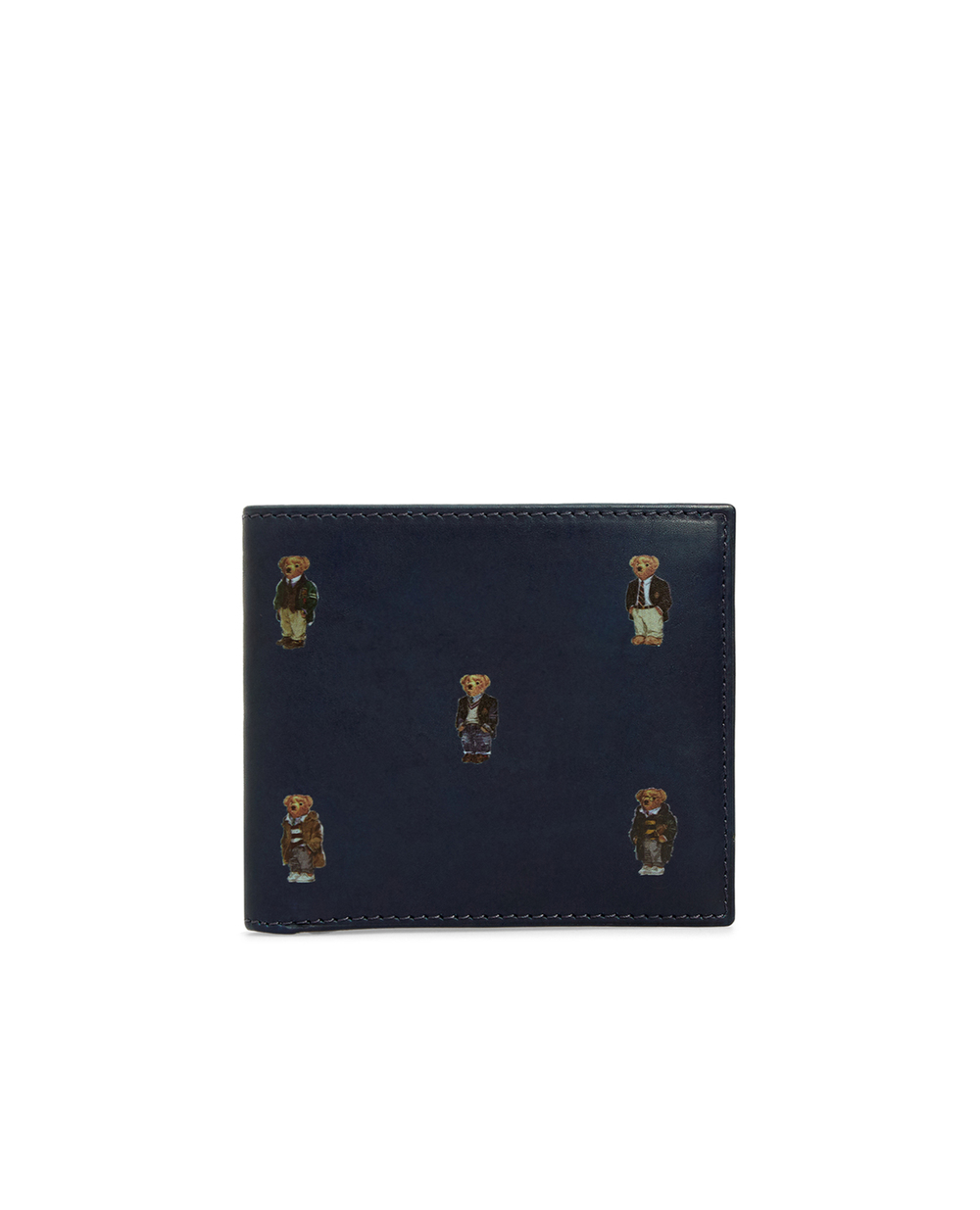 Кожаный кошелек Polo Ralph Lauren 405826008001, синий цвет • Купить в интернет-магазине Kameron