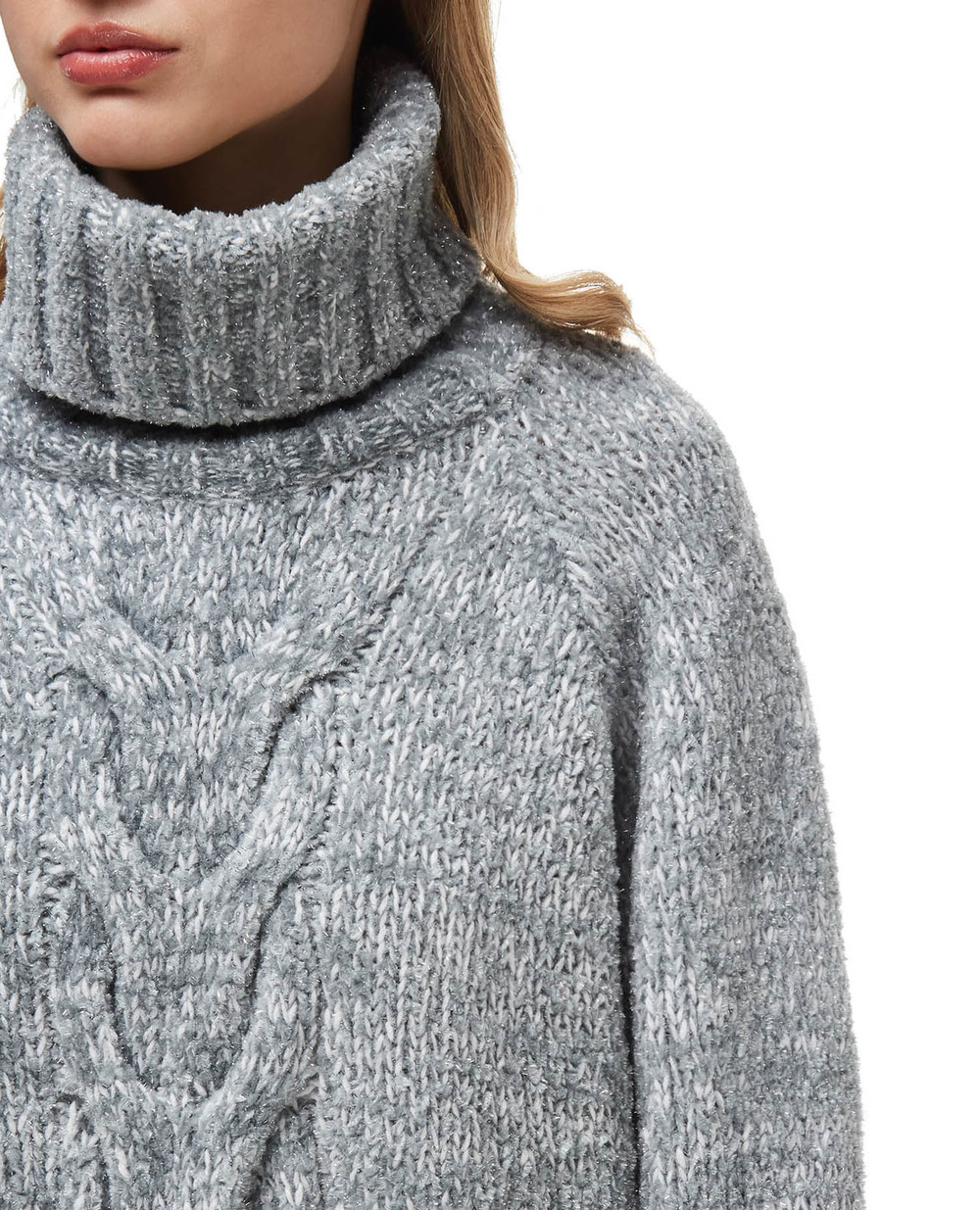 Кашемировый свитер Dolce&Gabbana FXB84T-JBMA8, серый цвет • Купить в интернет-магазине Kameron