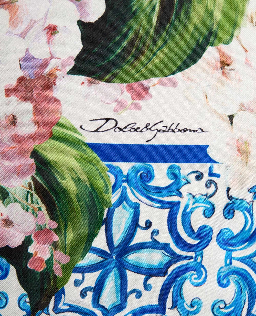 Шелковый платок Dolce&Gabbana FN093R-G0TFW, разноцветный цвет • Купить в интернет-магазине Kameron