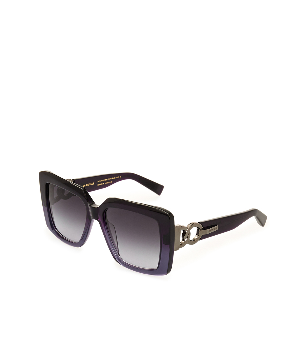 Солнцезащитные очки Balmain BPS-105C-56, фиолетовый цвет • Купить в интернет-магазине Kameron