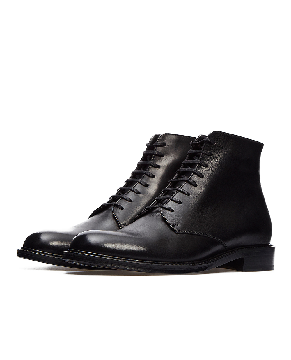 Шкіряні черевики Army Saint Laurent 632407-1YL00, чорний колір • Купити в інтернет-магазині Kameron