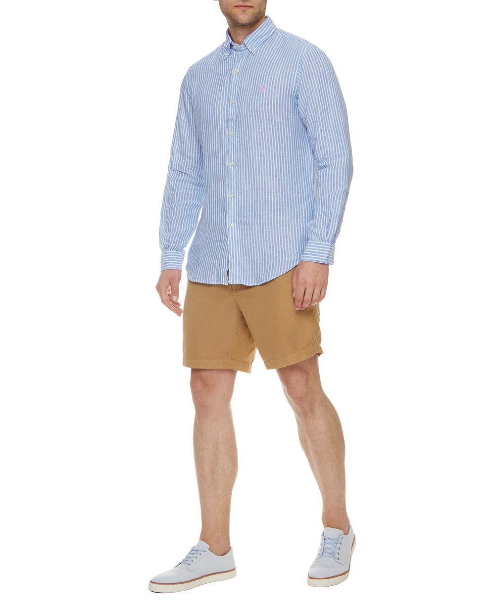 Рубашка Polo Ralph Lauren 710837274001, голубой цвет • Купить в интернет-магазине Kameron