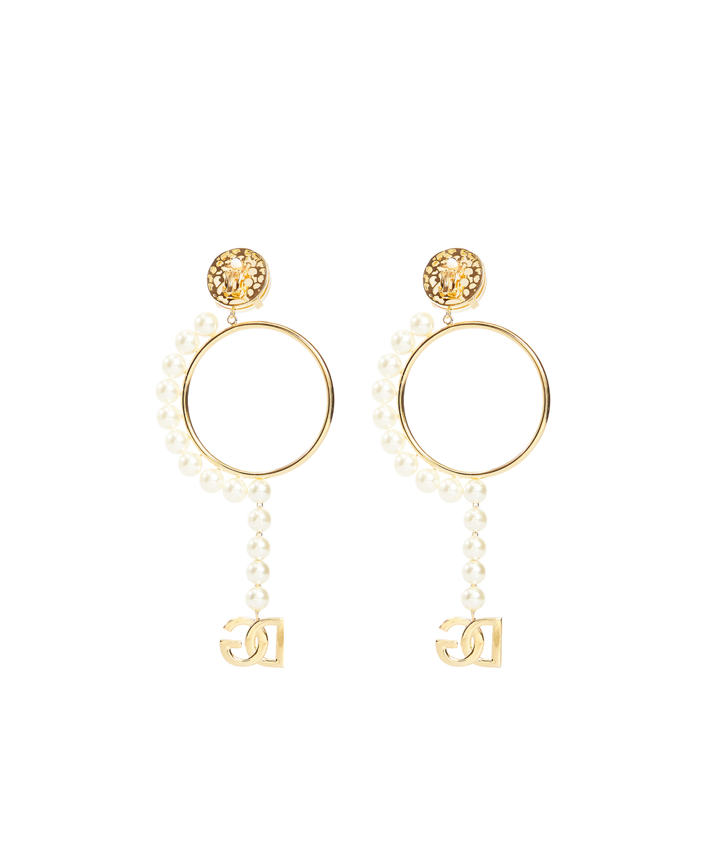 Кліпси Dolce&Gabbana WEN8P1-W1111, золотий колір • Купити в інтернет-магазині Kameron