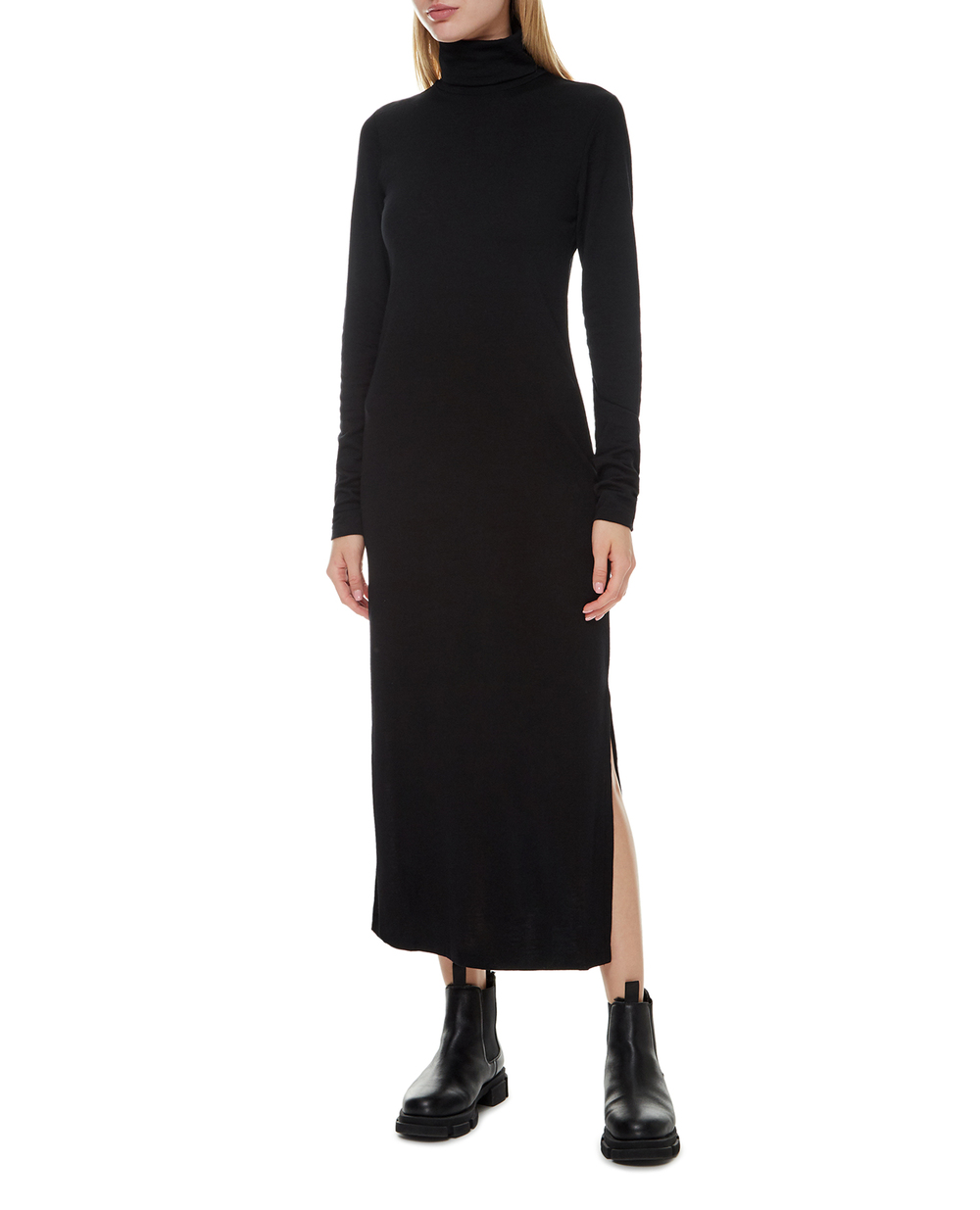 Шерстяное платье Polo Ralph Lauren 211763521001, черный цвет • Купить в интернет-магазине Kameron